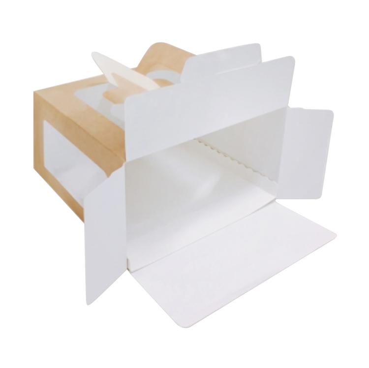 eco-friendly cardboard pastries cupcakes pies kraft craft white brown food baking gift cake boxes(图3)