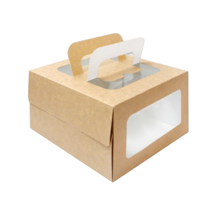 eco-friendly cardboard pastries cupcakes pies kraft craft white brown food baking gift cake boxes(图4)