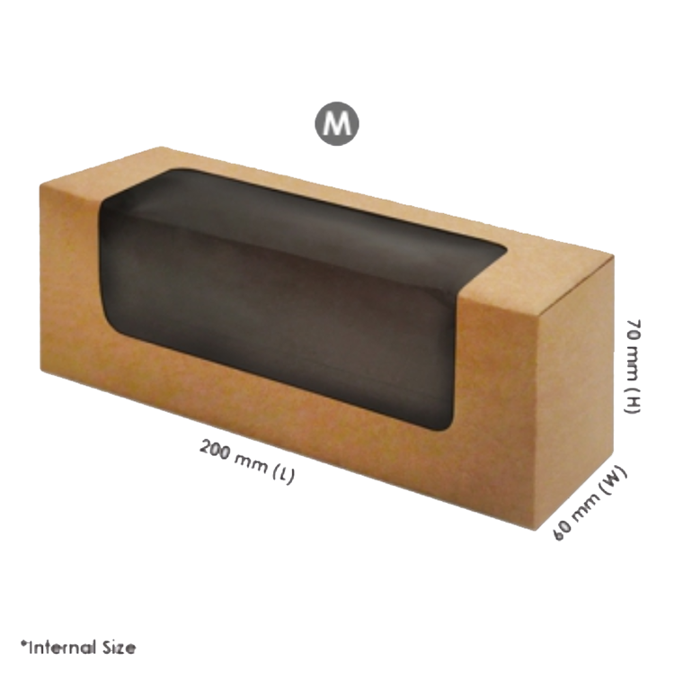 Large Custom Cardboard Gift Box Kraft Paper Window Packaging Box With Pvc Window(图5)