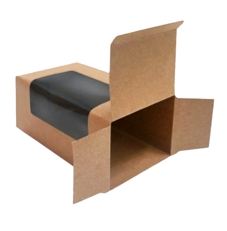 Large Custom Cardboard Gift Box Kraft Paper Window Packaging Box With Pvc Window(图2)