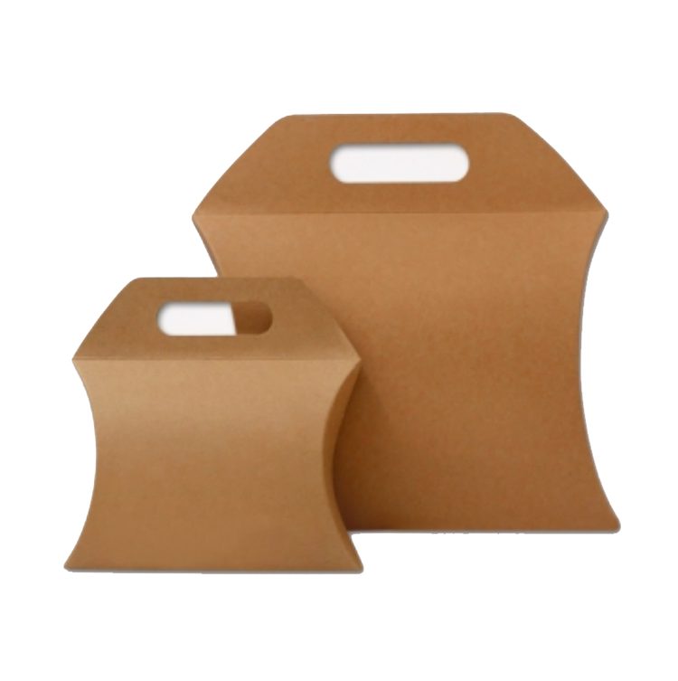 High Quality Custom Pillow Packaging Box With Extended Paper Handle(图2)