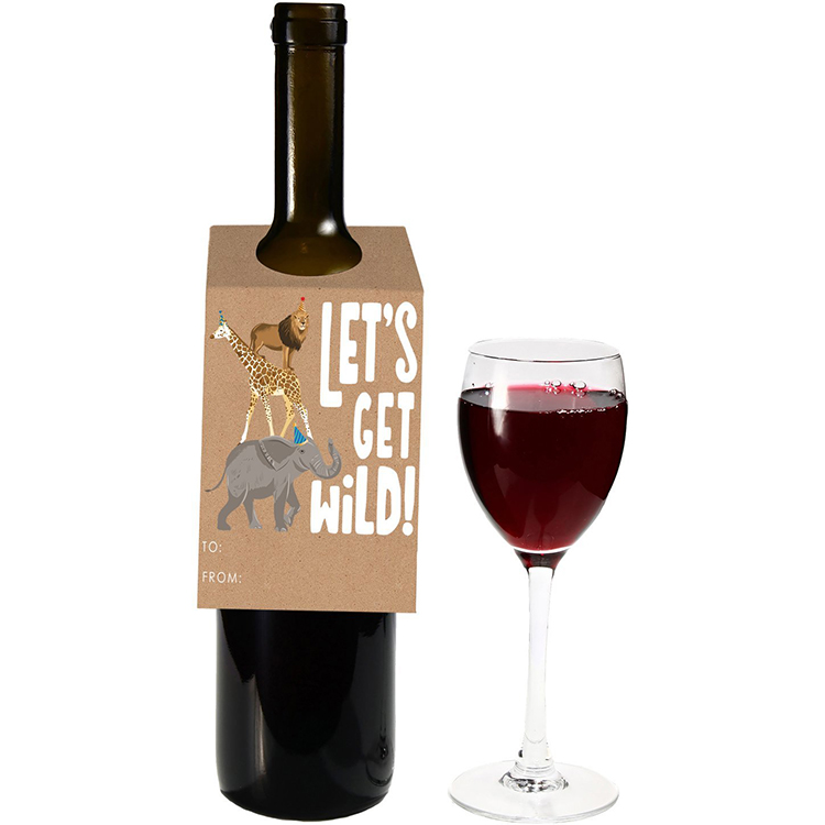 Personalised Custom Handmade Paper Wine Bottle Kraft Gift Tags(图5)