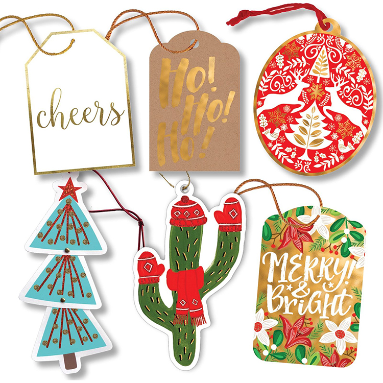 Personalized Custom Wedding Product Tag Paper Assortment Vintage Christmas Gift Tags(图2)