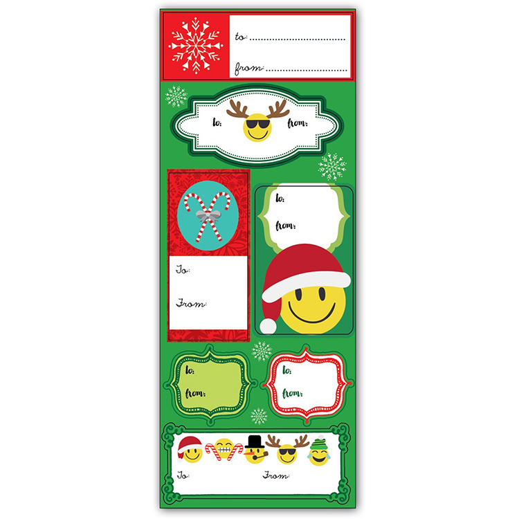 Wholesale Custom Paper Product Stickers Merry Christmas Gift Stickers(图5)