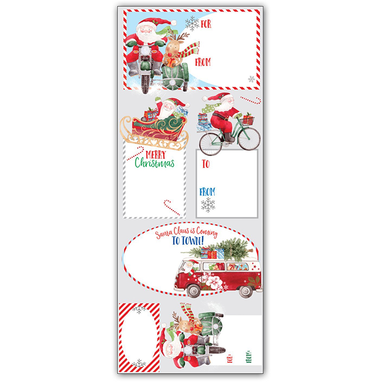 Wholesale Custom Paper Product Stickers Merry Christmas Gift Stickers(图4)