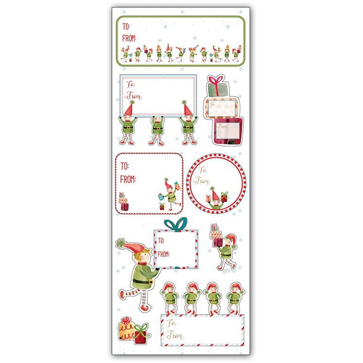 Wholesale Custom Paper Product Stickers Merry Christmas Gift Stickers(图8)