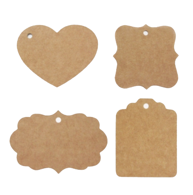 Wholesale Brown Hang Cloth Tag Custom Kraft Paper Christmas Gift Tag(图4)