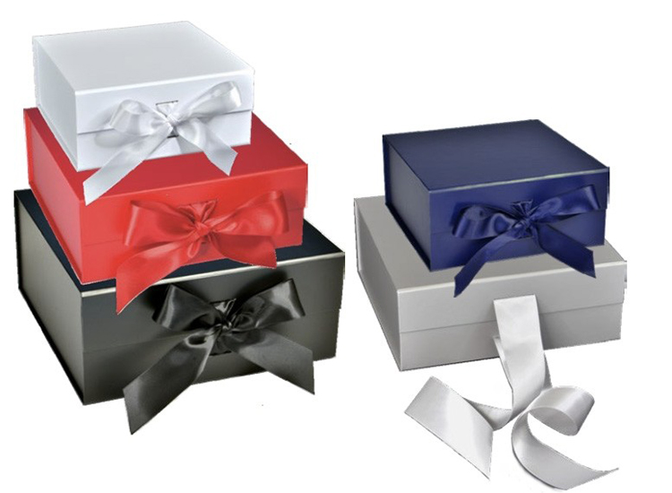 Magnetic folding luxury cardboard gift boxes with ribbons(图5)