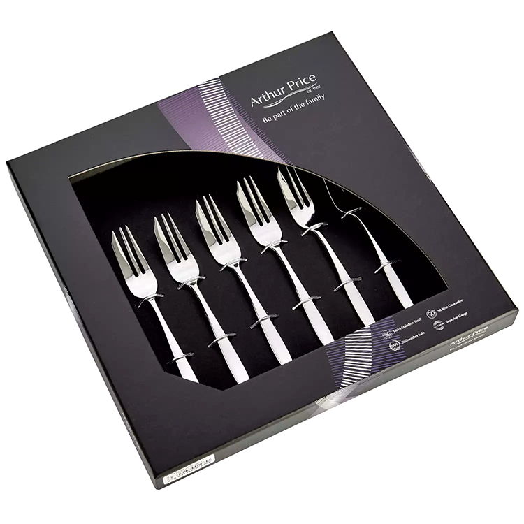 Wholesale Custom Luxury Black Paper Home Dinnerware Fork Spoon Packaging Box Gift Box For Forks
