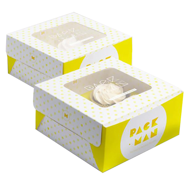 Wholesale Long Individual Cupcake Packages 6 Hole Mini Cupcake Boxes With Clear Window(图5)