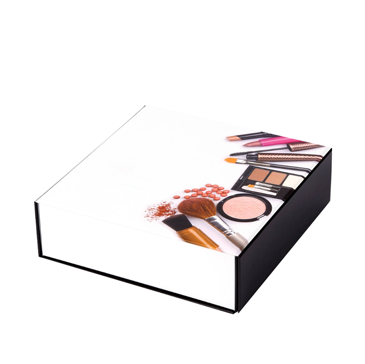 Small Square Flip Rigid Makeup Set Gift Packaging Boxes For Cosmetics(图4)
