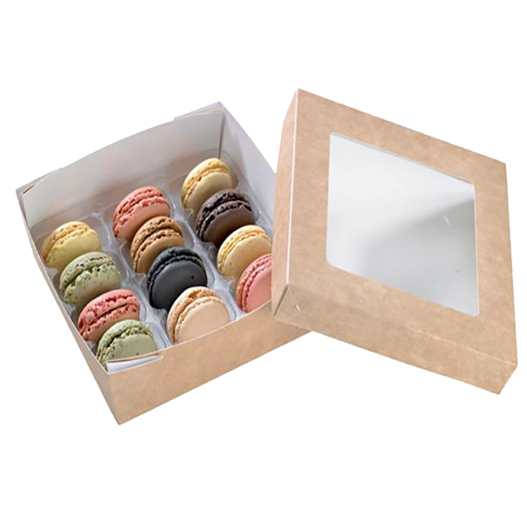 Hot Retail Macaron Packaging Luxury Custom Paper Macaron Boxes(图2)