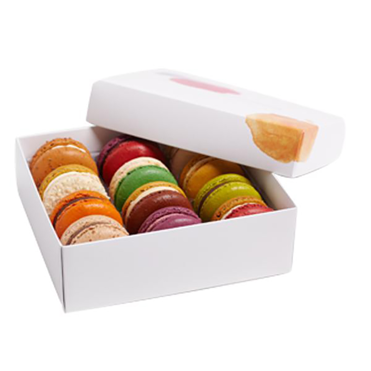 Hot Retail Macaron Packaging Luxury Custom Paper Macaron Boxes(图1)