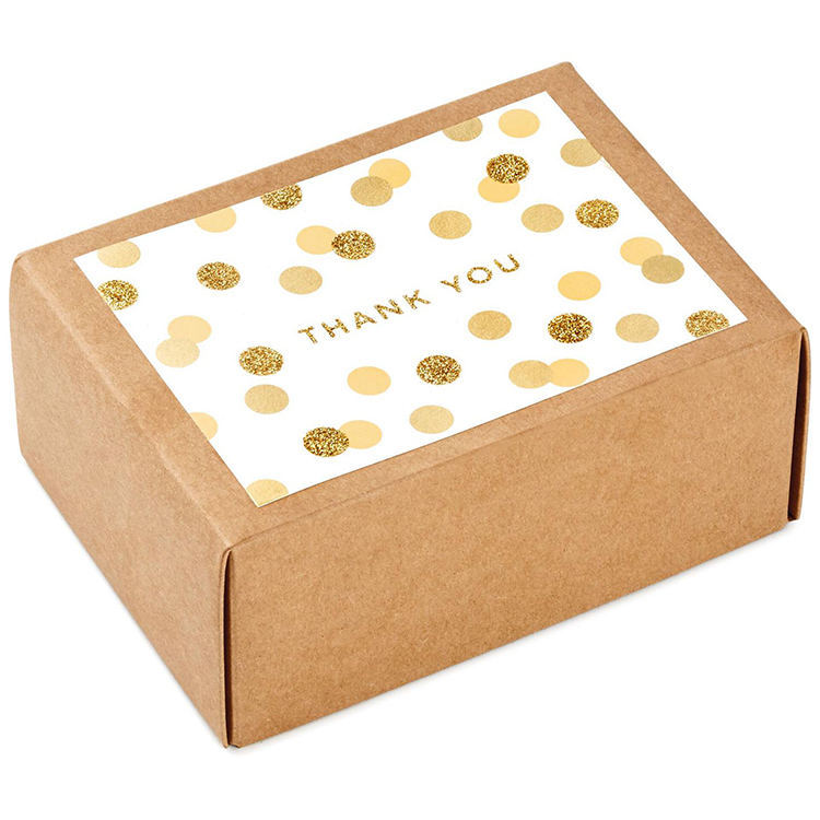 Sold manufacturers direct custom pattern carton thank you box custom(图1)