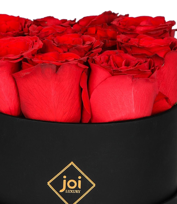 Wholesale Luxury Black Paper Rose Hat Packaging Box Cardboard Round Flower Boxes(图4)