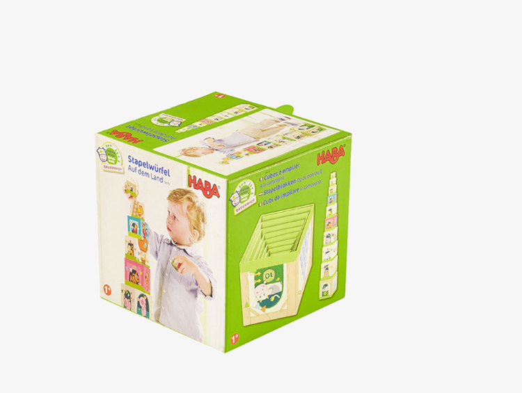 Green Baby Game Box with Multiple Rigid Blocks