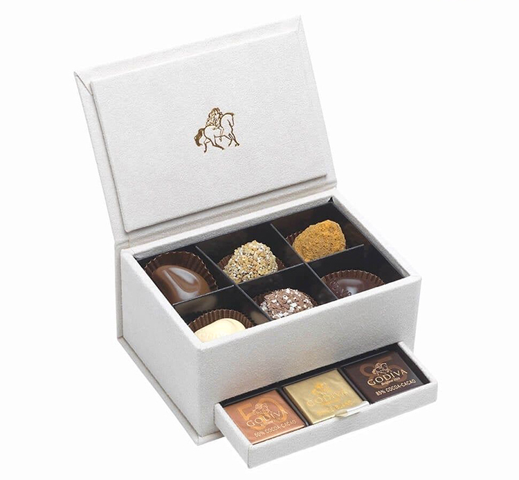 Professional Factory Small Black Truffle Box Chocolate Gift Box Packaging(图2)