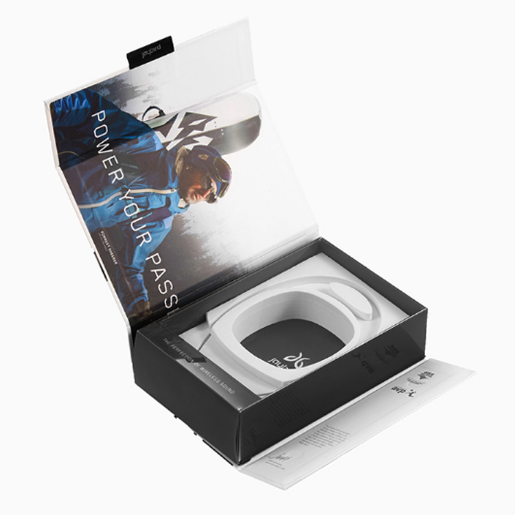 Customized Rigid Magnetic Flip Closure Custom Gift Packaging Earphone Gift Box(图5)
