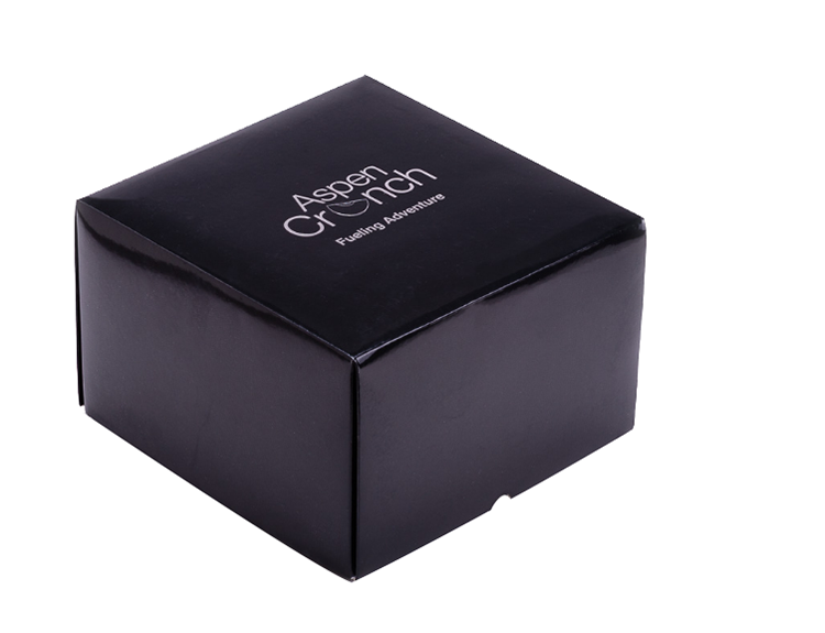 Small Custom Black Paper Box Cardboard 2 Piece Gift Box With Lid(图3)