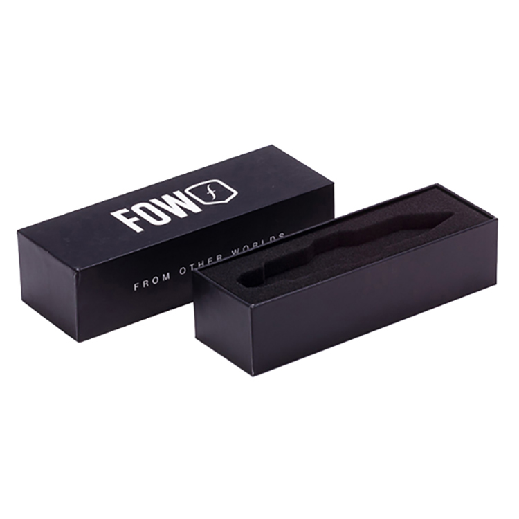Black & White Lid-Off Knife Box factory price cardboard magnetic box with foam insert(图3)