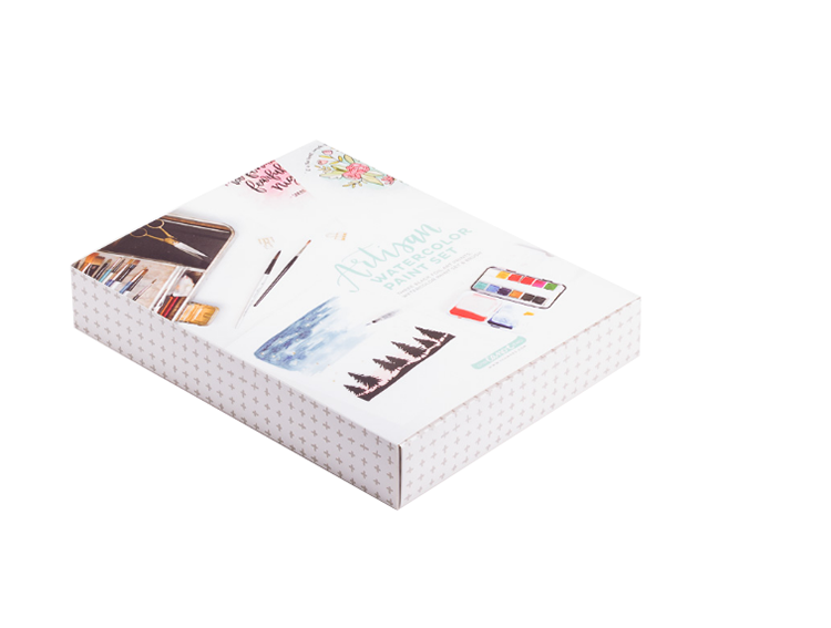 High End White Cardboard Slide Makeup Cosmetic Gift Packaging Box Custom Drawer Paper Box(图1)