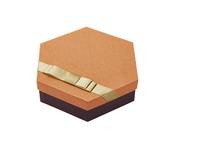 Luxury Customize Logo Paper Hexagon Packaging Box Hexagonal Gift Box With Ribbon(图3)