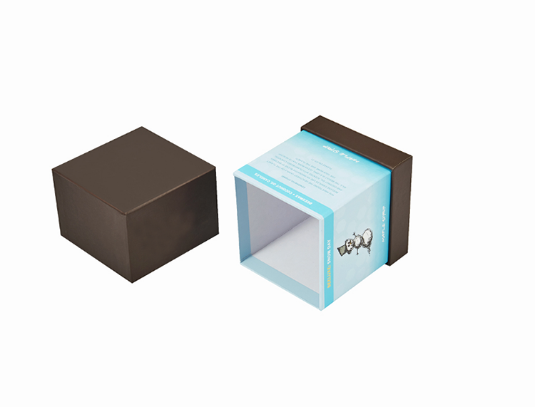 Simple Design Luxury Logo Printed 2 Piece Rigid White Cardboard Custom Candle Packaging Box(图1)
