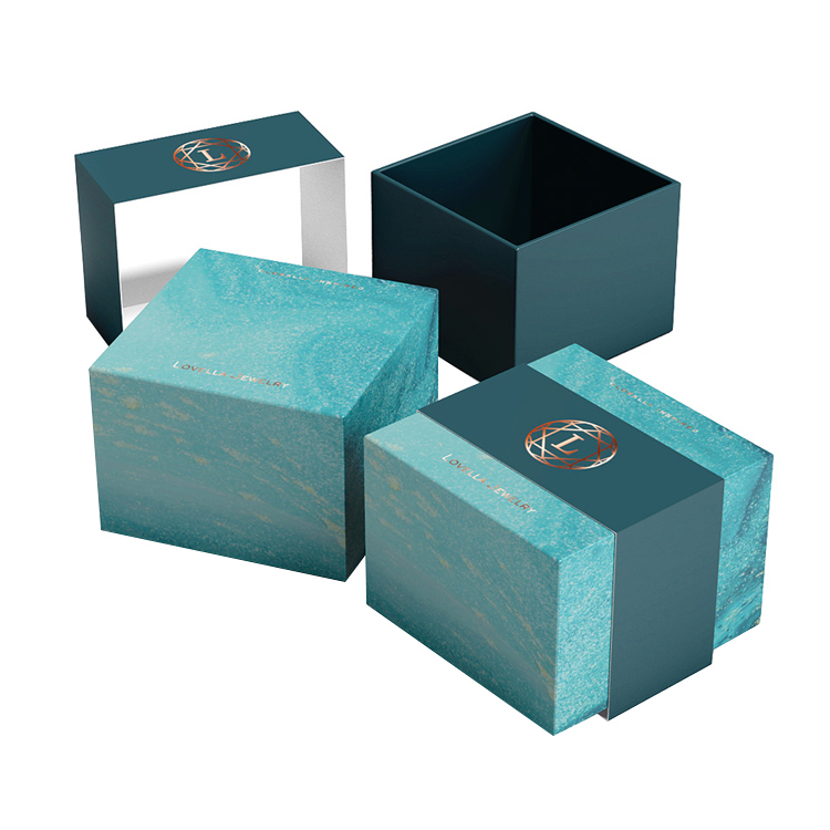 China factory wholesale cardboard jewelry box hinge custom logo jewelry box packaging(图10)