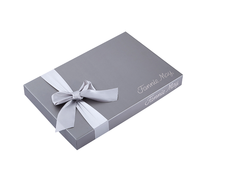 High Quality Cardboard Lid Clothing Packaging Box Wedding Dress Box With Ribbon(图4)