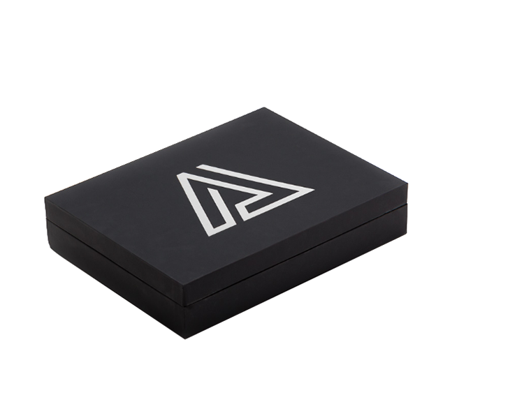 Matte Custom Logo Cooperation Packaging A4 Cardboard Black Paper Box Presentation Gift Boxes(图2)