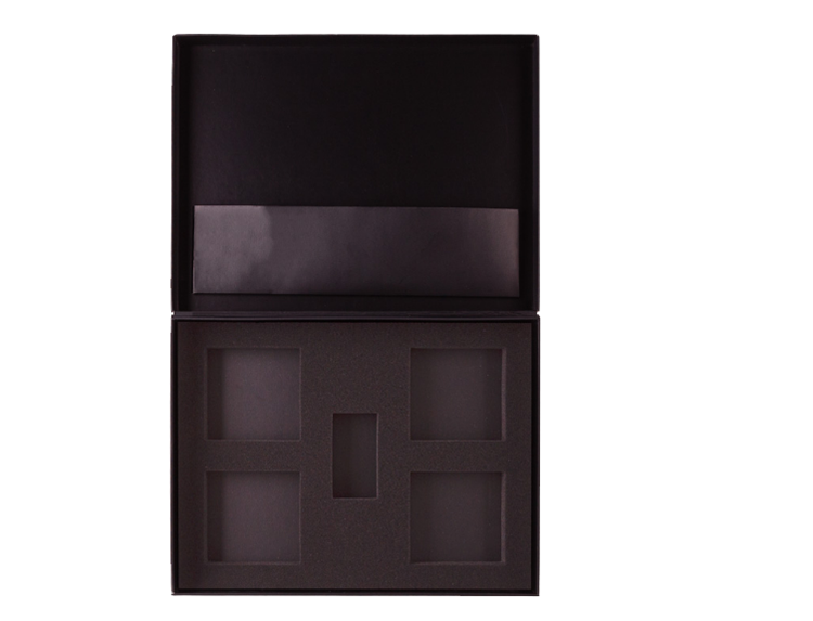 Matte Custom Logo Cooperation Packaging A4 Cardboard Black Paper Box Presentation Gift Boxes(图4)