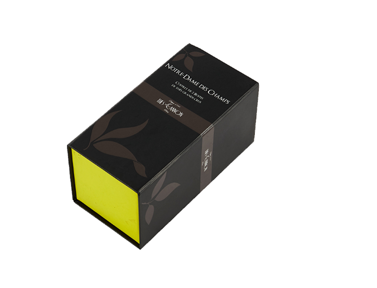 Black & Yellow Double Tea Box with Magnetic Closure(图2)