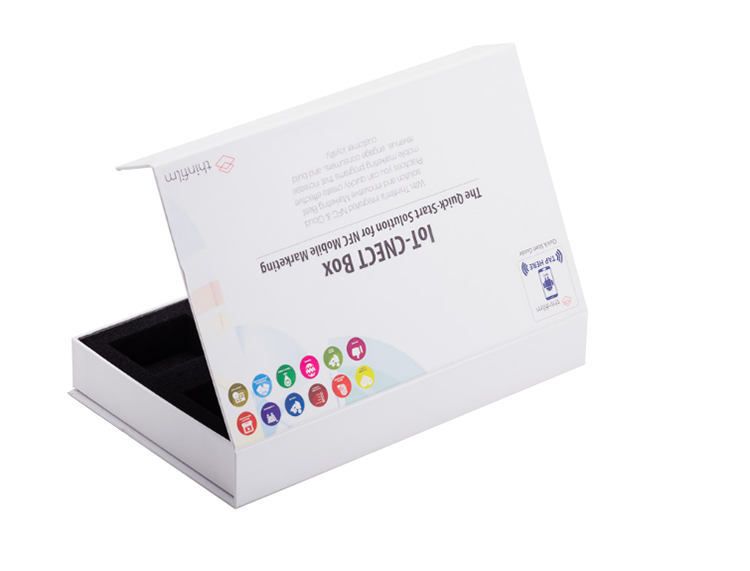 Wholesale Cardboard Marketing Kit Packaging Box Paper White Custom Box With Foam Insert