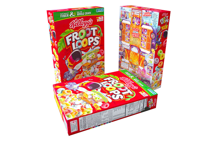 Custom Logo Printing Paper Folding Cereal Box Deluxe Packaging(图1)