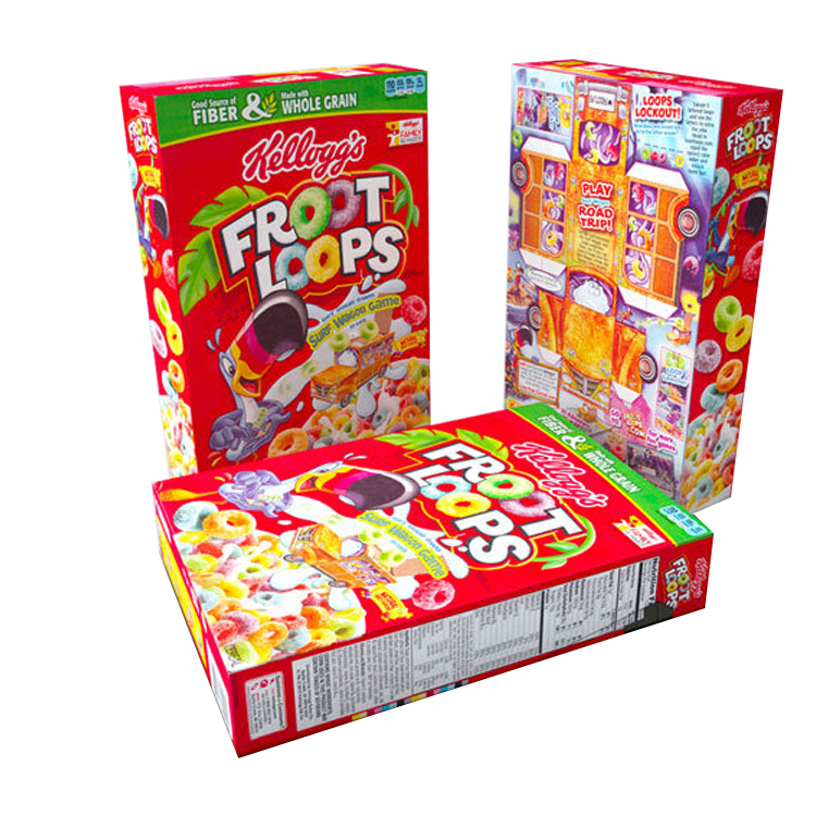 Custom Logo Printing Paper Folding Cereal Box Deluxe Packaging(图5)