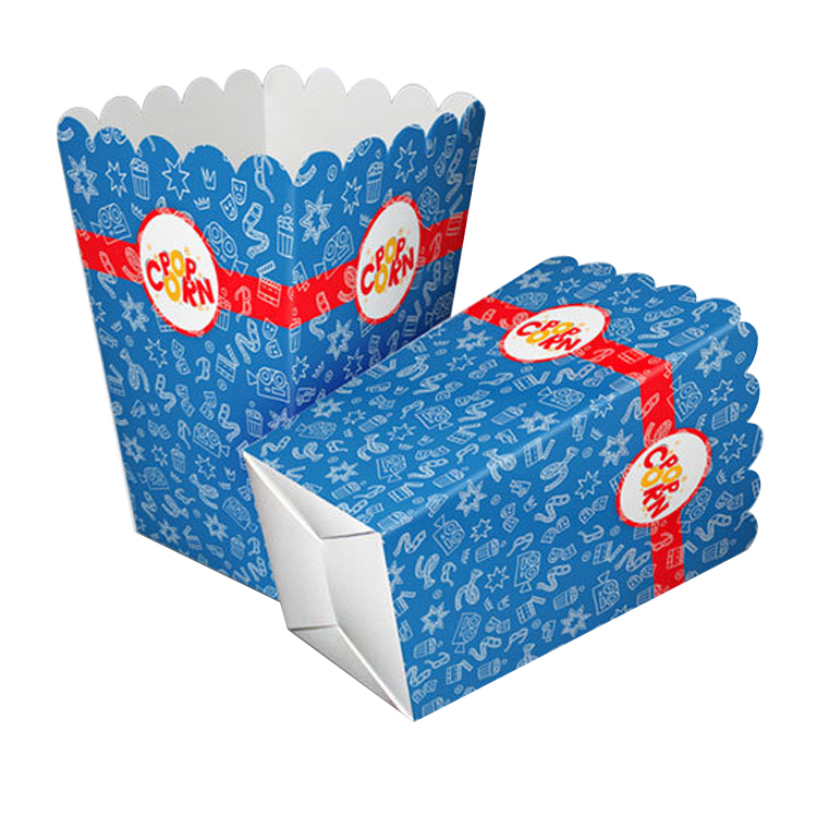 Factory direct wholesale can be customized color LOGO pattern of popcorn packaging paper bags packag(图4)