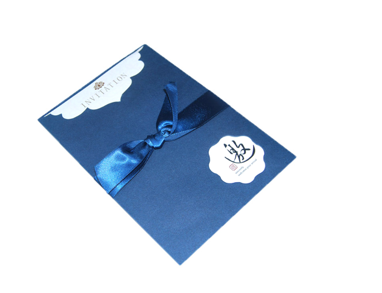 Chinese Luxury Custom Paper Envelop Wedding Invitation Cards With Card Insert