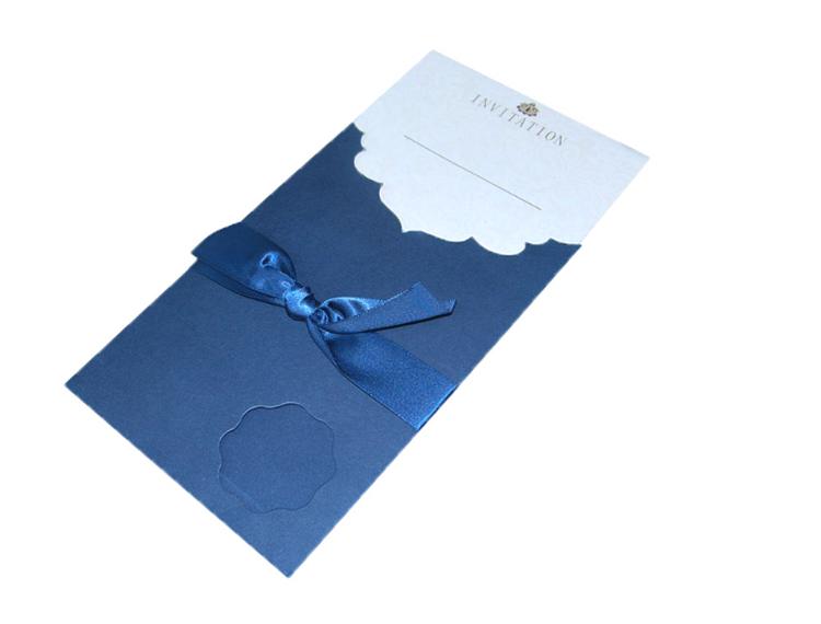 Chinese Luxury Custom Paper Envelop Wedding Invitation Cards With Card Insert(图2)