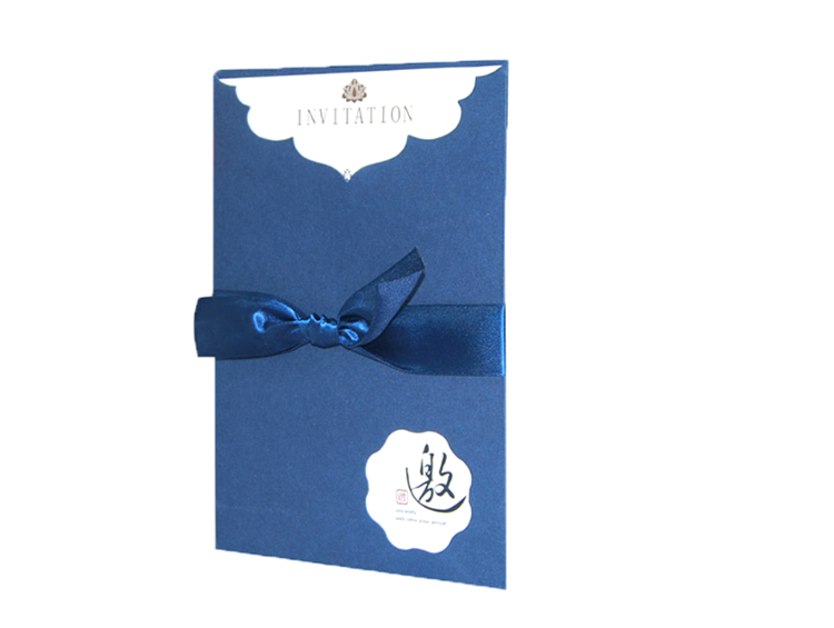 Chinese Luxury Custom Paper Envelop Wedding Invitation Cards With Card Insert(图3)