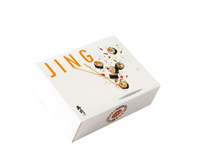 Wholesale White Luxury Custom Take Out Food Paper Box Sushi Packaging Box(图2)