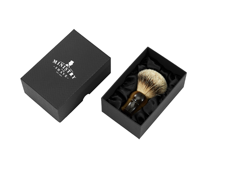 Private Label Black 2 Piece Cardboard Box Hair Makeup Brush Box Packaging(图3)