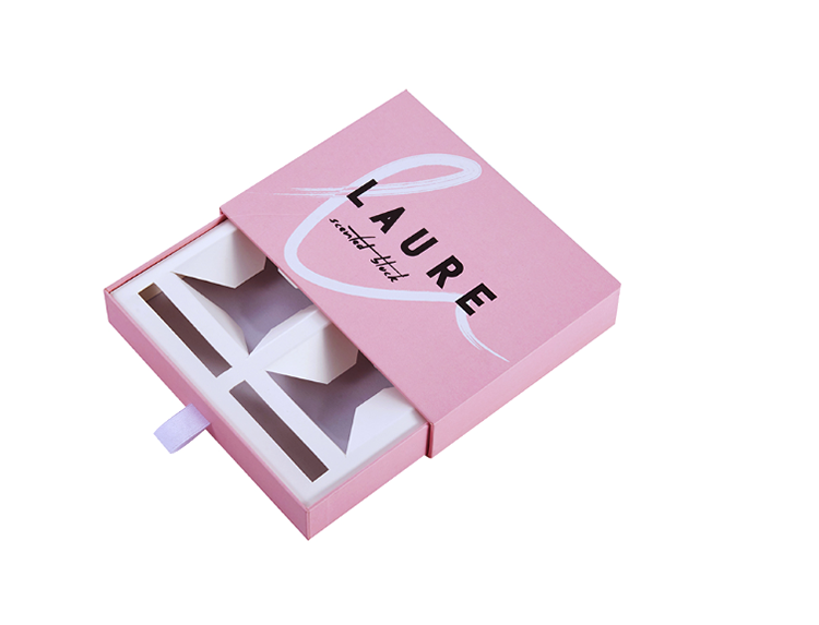 Luxury Custom Logo Pink Sliding Packaging Cardboard Boxes Pink Gift Boxes(图2)