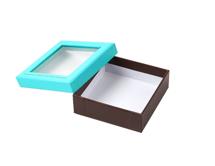 Cheap Custom Paper Gift Box Cardboard Box Packaging With Window Lid(图1)