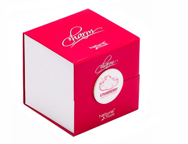 Wholesale custom logo red glossy foldable gift box(图2)