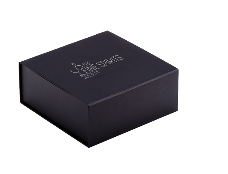 Luxury Black Cardboard Glass Cup Wine Gift Box Packaging With Foam Insert