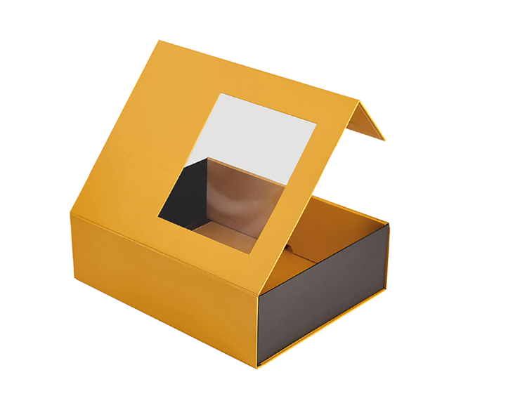 Customizable Cardboard Window Packaging Box Folding Gift Paper Box With Magnetic Closure(图2)