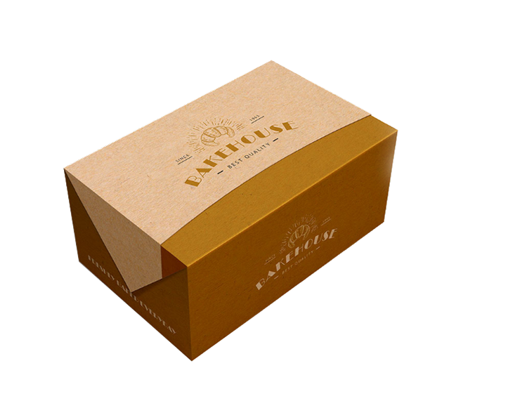 Custom high quality logo kraft folding paper food packaging box with lid(图3)