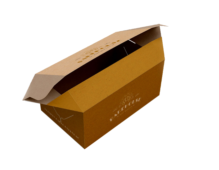 Custom high quality logo kraft folding paper food packaging box with lid(图2)