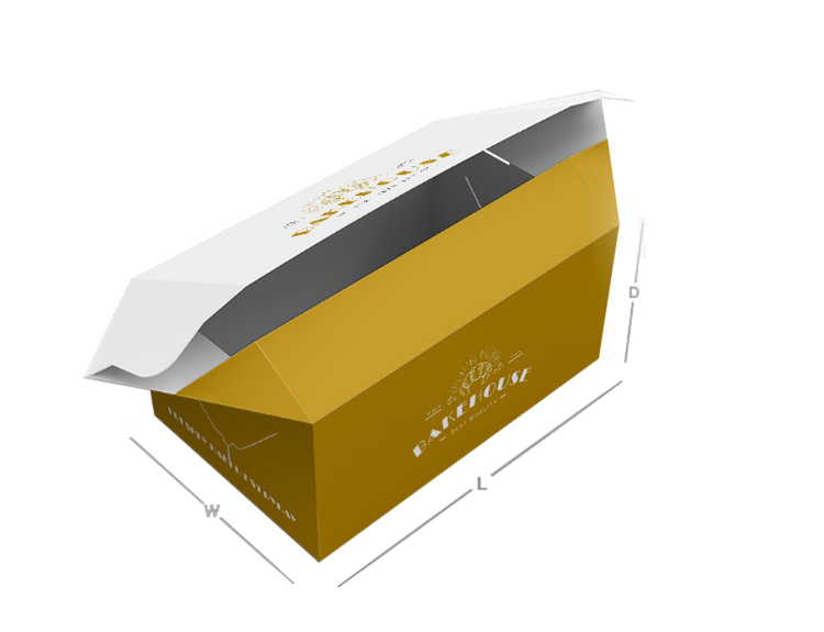 Custom high quality logo kraft folding paper food packaging box with lid(图4)