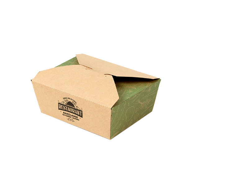 Custom Single Hook Carrier Snack Paper Boxes Take Out Boxes